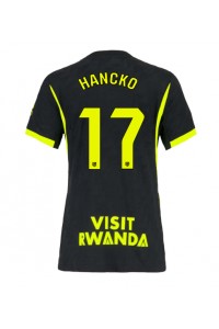Atletico Madrid David Hancko #17 Fotballdrakt Borte Klær Dame 2026-27 Korte ermer